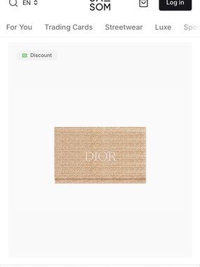Dior Raffia clutch